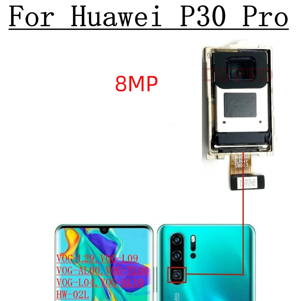 อะไหล่โมดูลกล้องหลัก ด้านหลัง แบบเปลี่ยน สําหรับ Huawei P30 Pro P30Pro