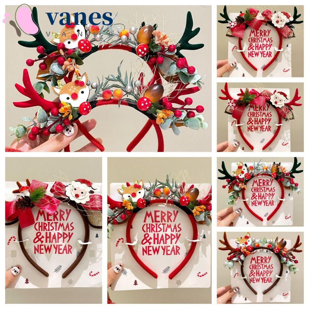 Vanes1 ที่คาดศีรษะพลาสติก รูปกวางเอลฟ์ ซานตาคลอส กวาง คริสต์มาส แตร แฟรี่ สําหรับตกแต่งเทศกาลคริสต์มาส