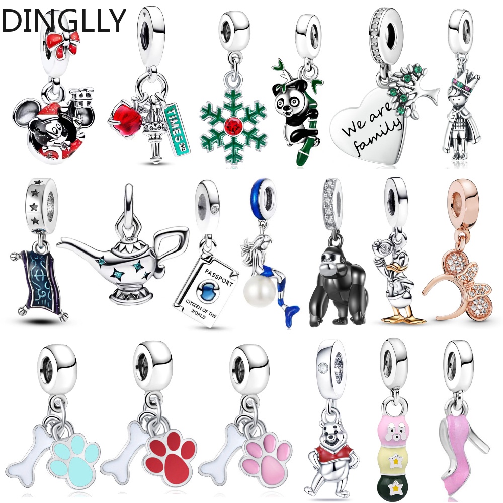 Dinglly จี้รูปการ์ตูนสัตว์แพนด้า ต้นไม้แห่งชีวิต สําหรับทําเครื่องประดับ Diy