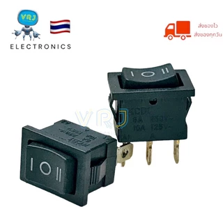 Switch KCD1 สวิตช์รีเซ็ต กดเด้งกลับ 2 ข้าง ซ้าย-ขวา พักตรงลาง 3 ขา 6 A-250vAC/10A-125vAC