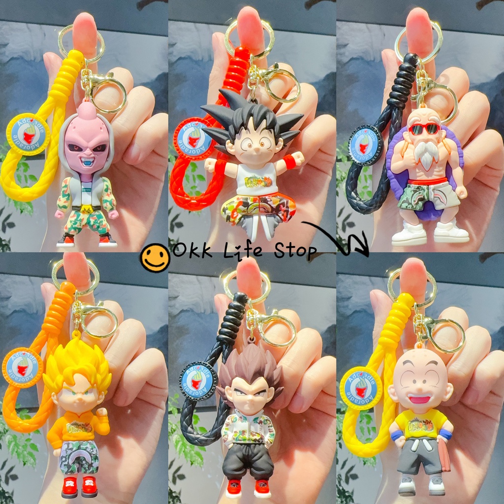 OKK Life Stop(JG-1283)*พร้อมส่งในไทย*พวงกุญแจรถยนต์ จี้การ์ตูนดราก้อนบอลเซเว่น วูกอง