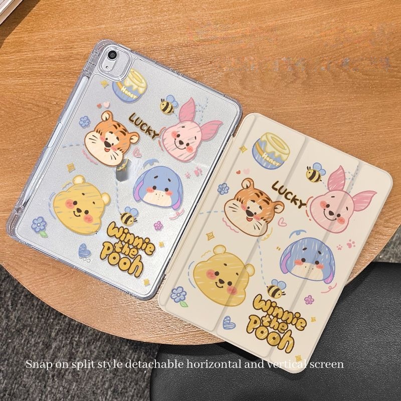 iPad Air 4 เคสซิลิโคน ลายการ์ตูนหมี Winnie สําหรับ iPad รูปที่ 6