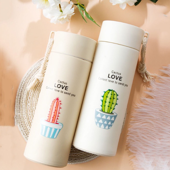 ขวดน้ำ ความต้านทานความร้อนที่ดี  ขวดน้ำแฟชั่น แก้ว ขวดน้ำ 400 มล. คุณภาพดีราคาถูก แข็งแรง