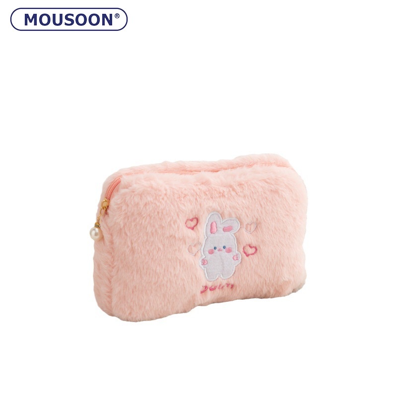มูซูน กระเป๋าเครื่องสําอางตุ๊กตาสไตล์อินญี่ปุ่นและเกาหลีน่ารักหมีแบบพกพาที่เก็บกระเป๋าใส่อุปกรณ์อาบน้ํา