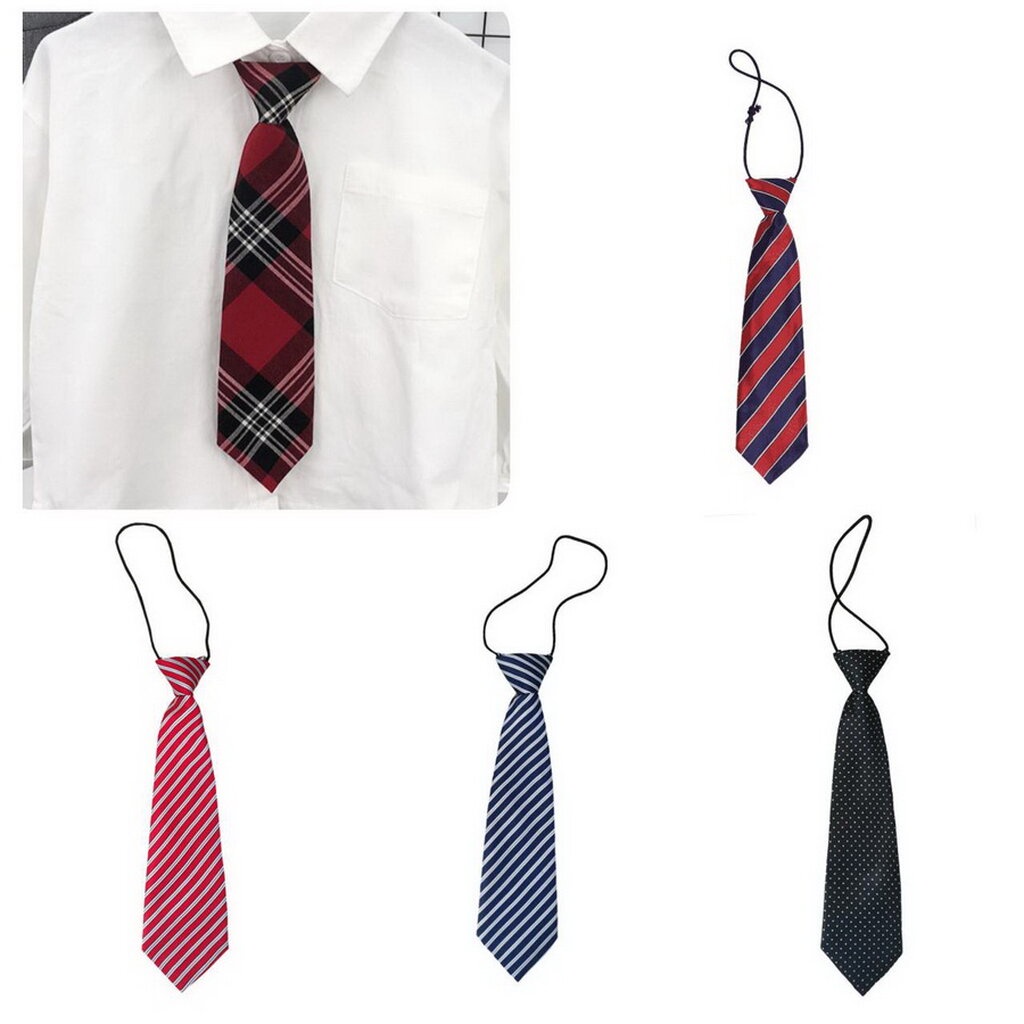 Bas2020- Bas-ไทท์ เนคไทท์สำเร็จเด็กชาย มีหลายแบบ สายยืดได้เยอะ (ส่วนที่กว้างสุด6.25xยาว27ซม.) ใช้กับชุดไซส์#80-#90-#1...
