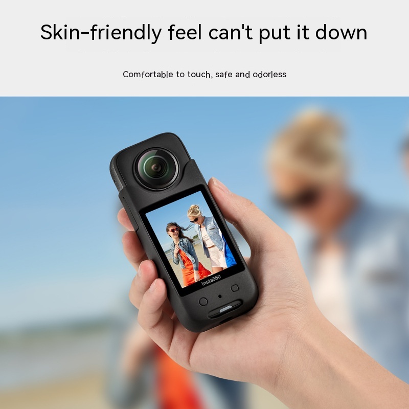 STARTRC เหมาะสําหรับ Insta360 X3 Body Panoramic เคสป้องกันเคสซิลิโคน Anti-Knock กันกระแทกอุปกรณ์เสริม