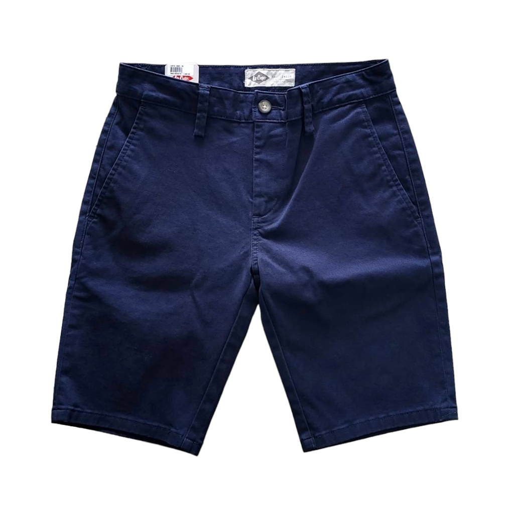 LEE COOPER กางเกงขาสั้นชาย  สีน้ำเงินเข้ม ผ้ายืด เอวกลาง ของแท้จาก SHOP