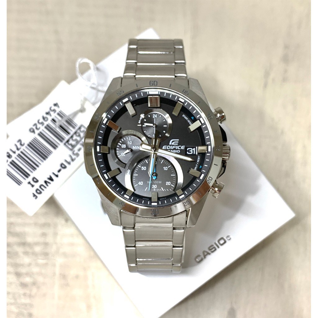 casio Edifice แท้ นาฬิกาข้อมือผู้ชาย รุ่น EFR-571D-1AVUDF,EFR-571DB-1A1VUDF  ของแท้ ประกัน CMG 1ปี