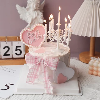 Pink Pearl Love Happy Mothers Day ตกแต่งเค้กวันแม่ ท็อปเปอร์ตกแต่งเค้กวันสตรี