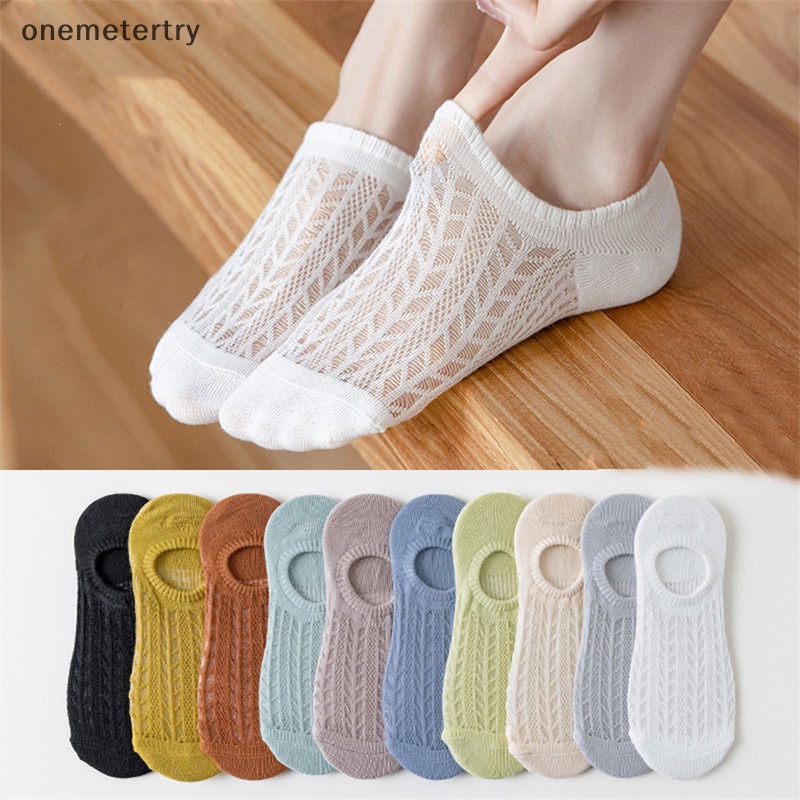 Onem ถุงเท้าตาข่าย ระบายอากาศ กันลื่น ซ่อนได้ แฟชั่นฤดูร้อน สําหรับผู้หญิง