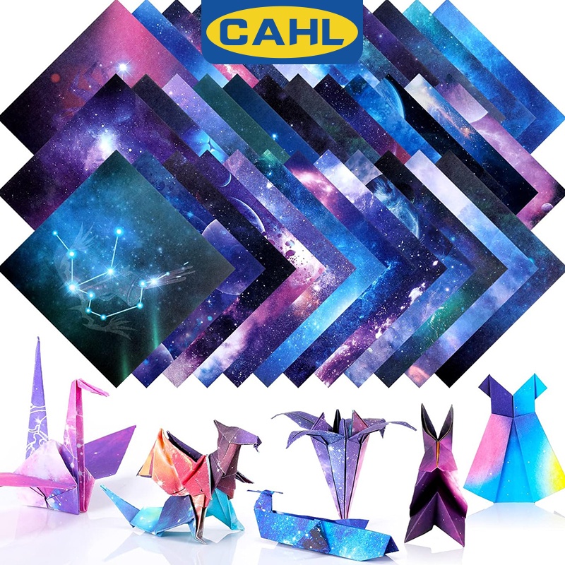 กระดาษพับโอริงามิ สองด้าน 48 สี 50 แผ่น สําหรับงานศิลปะ งานฝีมือ DIY