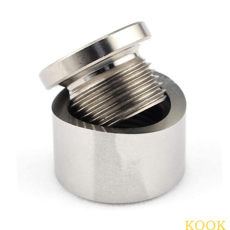 Kook M18x1 ปลั๊กเซนเซอร์ออกซิเจน O2 เกลียวสเตนเลส 5 เกลียว สําหรับปิดน็อต