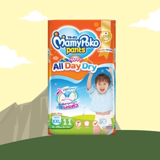 MamyPoko Happy All Day Dry ผ้าอ้อมเด็ก กางเกงผ้าอ้อมสำเร็จรูป มามี่โพโค ยกลัง มามีโปะโกะยกลัง mamy poko ผ้าอ้อม เด็ก