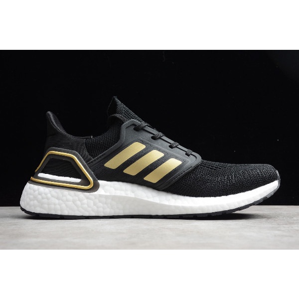 Adidas Ultra Boost 20 Consortium Black/Metallic Gold-White EE4393 วิ่งกีฬา 2019 รองเท้า free shippi
