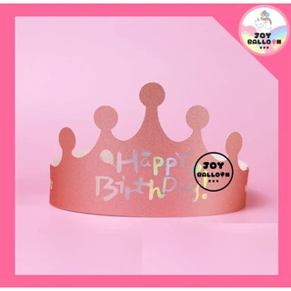 มงกุฎวันเกิด หมวกวันเกิด Happy Birthday ปรับขนาดได้ใช้ได้ทั้งเด็กและผู้ใหญ่ สินค้าทำจากกระดาษ พร๊อบถ่ายรูป หมวกปาร์ตี...