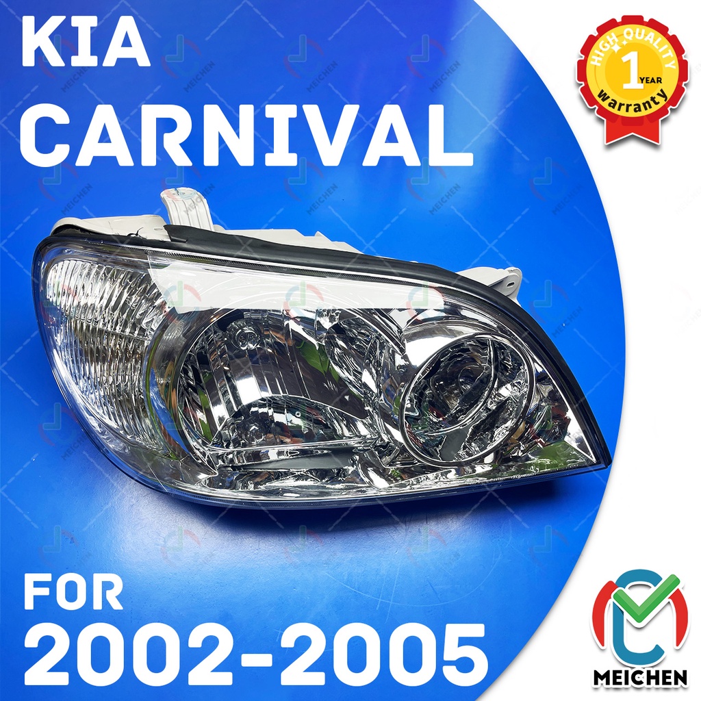 Kia Carnival NAZA RIA ไฟหน้า (2002-2005) ไฟหน้าสำหรับ ไฟหน้า โคมไฟหน้า ไฟหน้า​โปรเจค​เตอร์​ โคมไฟหรถ