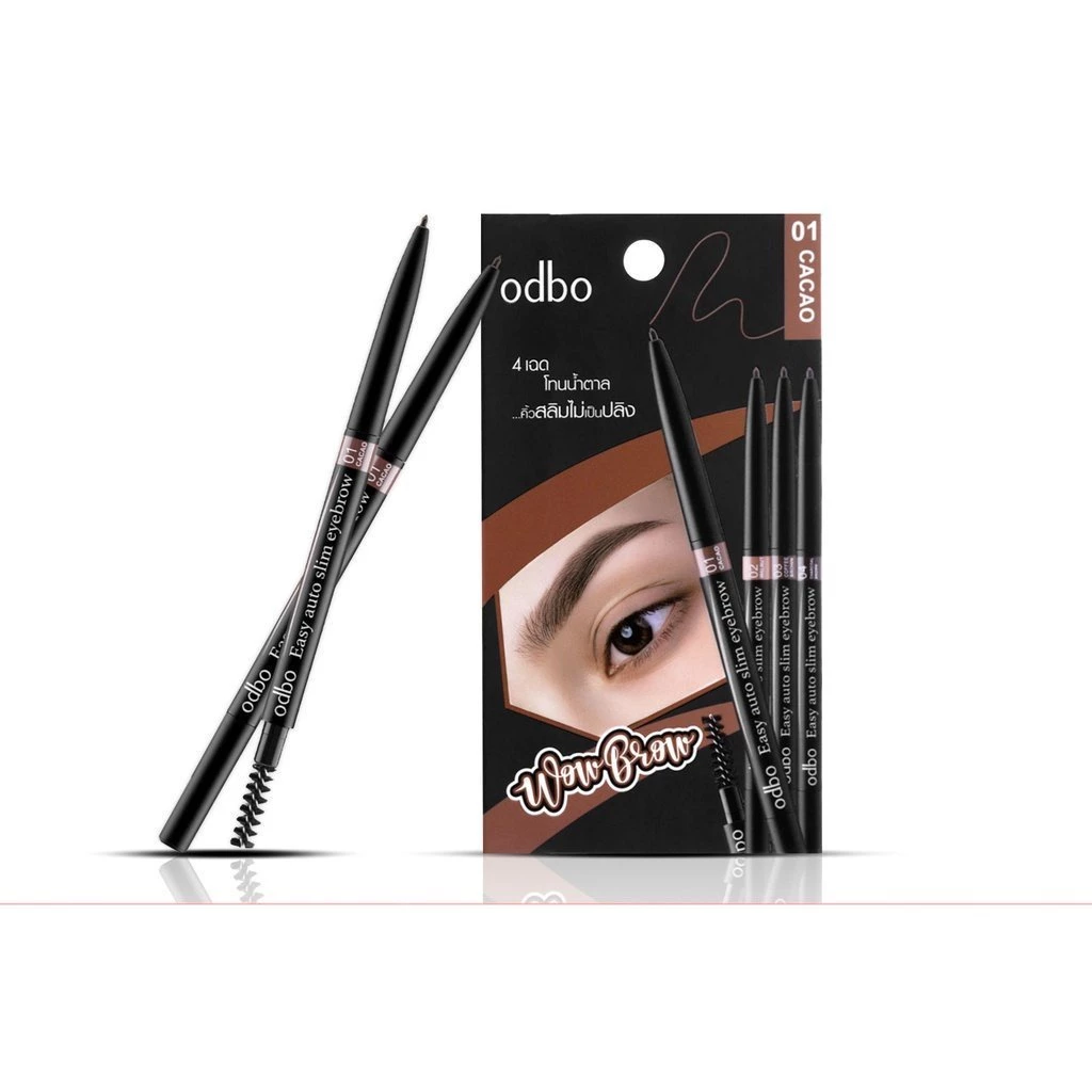 ♦️ของแท้·ส่งด่วน·ถูก♦️Odbo Easy auto slim eyebrow #OD781 : โอดีบีโอ ดินสอเขียนคิ้ว อีซี่ ออโต้ สลิม อายบราว dayse