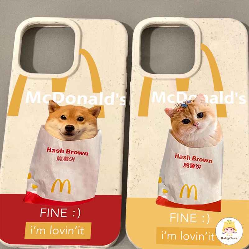 เคสโทรศัพท์มือถือ แบบนิ่ม ลายลูกสุนัข แมวน่ารัก ย่อยสลายได้ สําหรับ iPhone 13 11 15 14 12 Pro Max X XR XS MAX 7 8 Plus