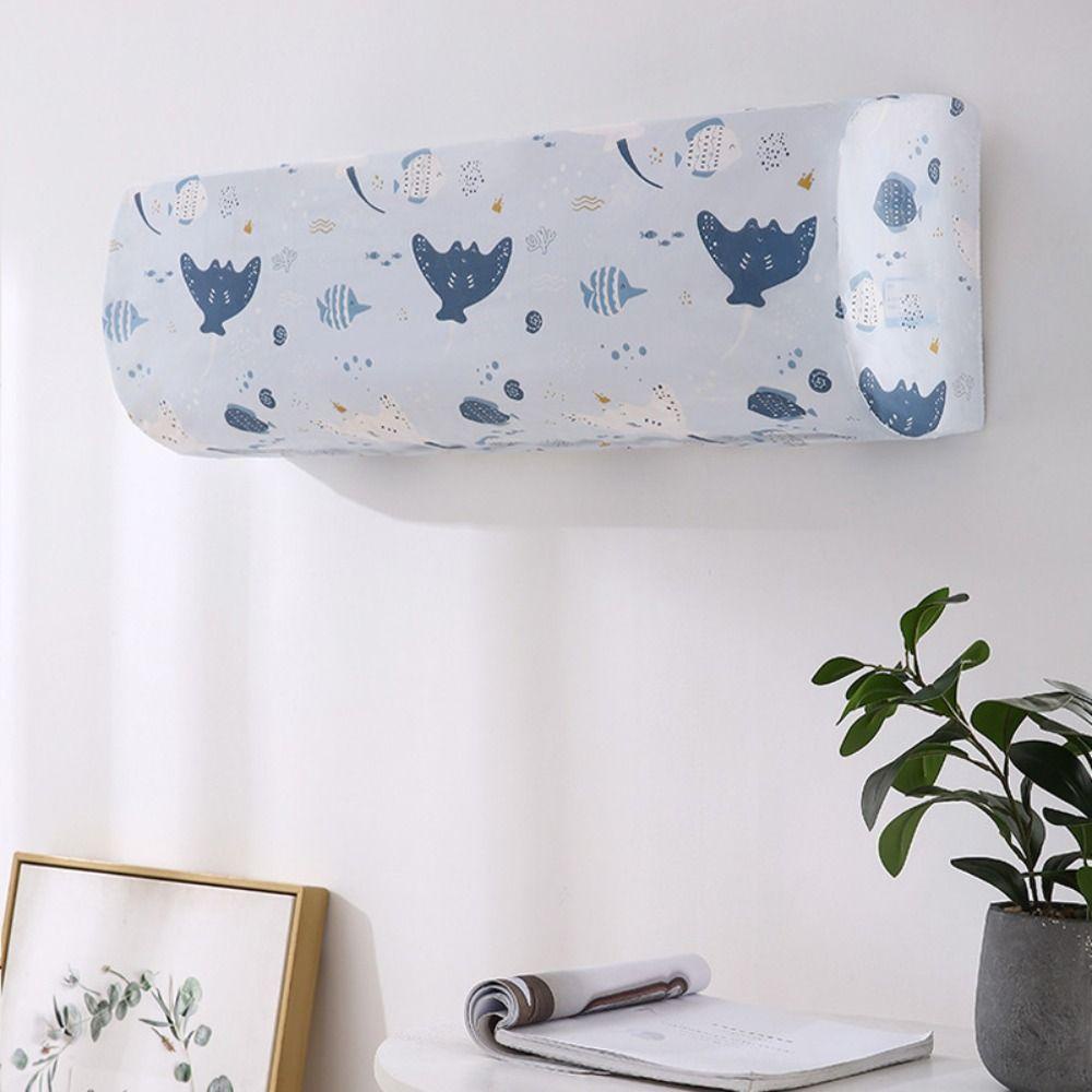 Somedayzl ผ้าคลุมเครื่องปรับอากาศ ป้องกันฝุ่น ยืดหยุ่น ทําความสะอาดง่าย ทนทาน ลายการ์ตูน - รูปที่ 6