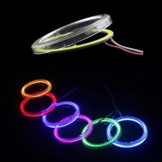 หลอดไฟหน้า LED COB DRL สว่างมาก ขนาด 60/70/80/90/100 มม. 110 มม. 120 มม. สําหรับรถยนต์ รถจักรยานยนต์ 1 ชิ้น