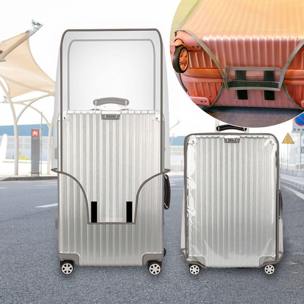 Lemontre ผ้าคลุมกระเป๋าเดินทาง PVC แบบใส กันน้ํา กันฝุ่น ทนต่อการสึกหรอ ขนาด 16-28 นิ้ว