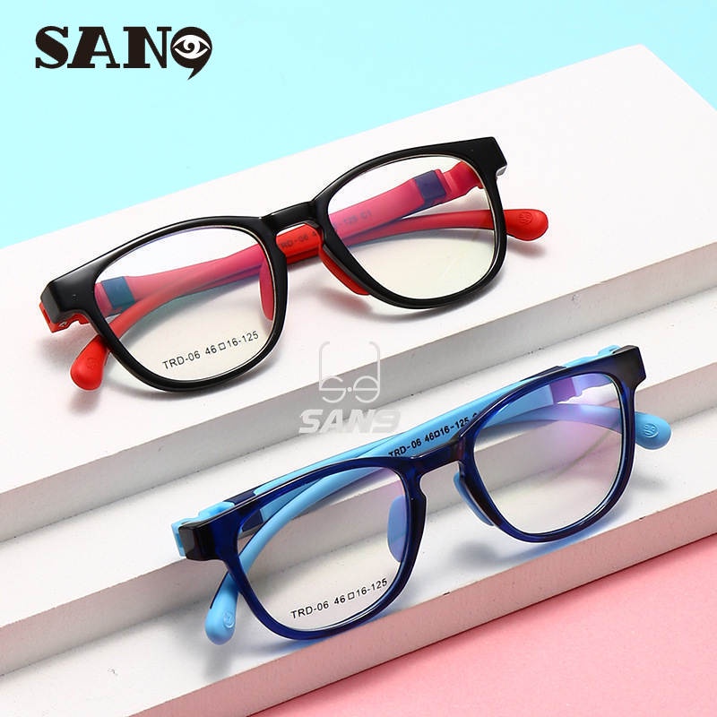 【ขายส่ง】COD (San9) ใหม่ แว่นตาซิลิโคน ป้องกันแสงสีฟ้า สําหรับเด็กนักเรียน