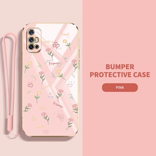 เคส Vivo V17 V19 Neo เต็มจอ ดอกไม้ขนาดเล็ก กันกระแทก ซิลิโคน เคสโทรศัพท์ ฝาครอบป้องกัน