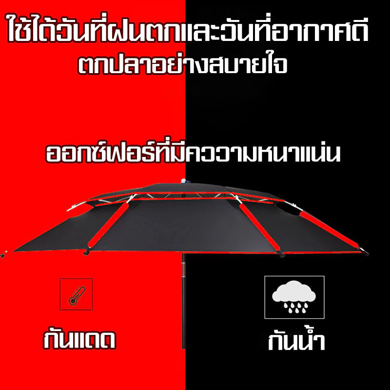 ร่มสนาม ร่มตกปลา ร่มกันแดดขนาดใหญ่ ปรับองศาได้ thumbnail 3
