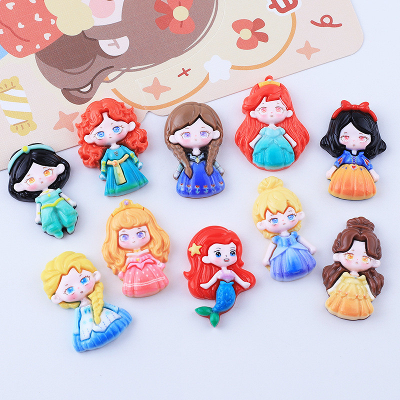 กูก้า ครีมกาวเคสโทรศัพท์กิ๊บทําเองเคลือบเงาการ์ตูนเจ้าหญิงทําเองครีมกาวโฮมเมดเคสโทรศัพท์ตู้เย็นสติกเกอร์กิ๊บเครื่องประดับเรซิ่นอุปกรณ์ขายส