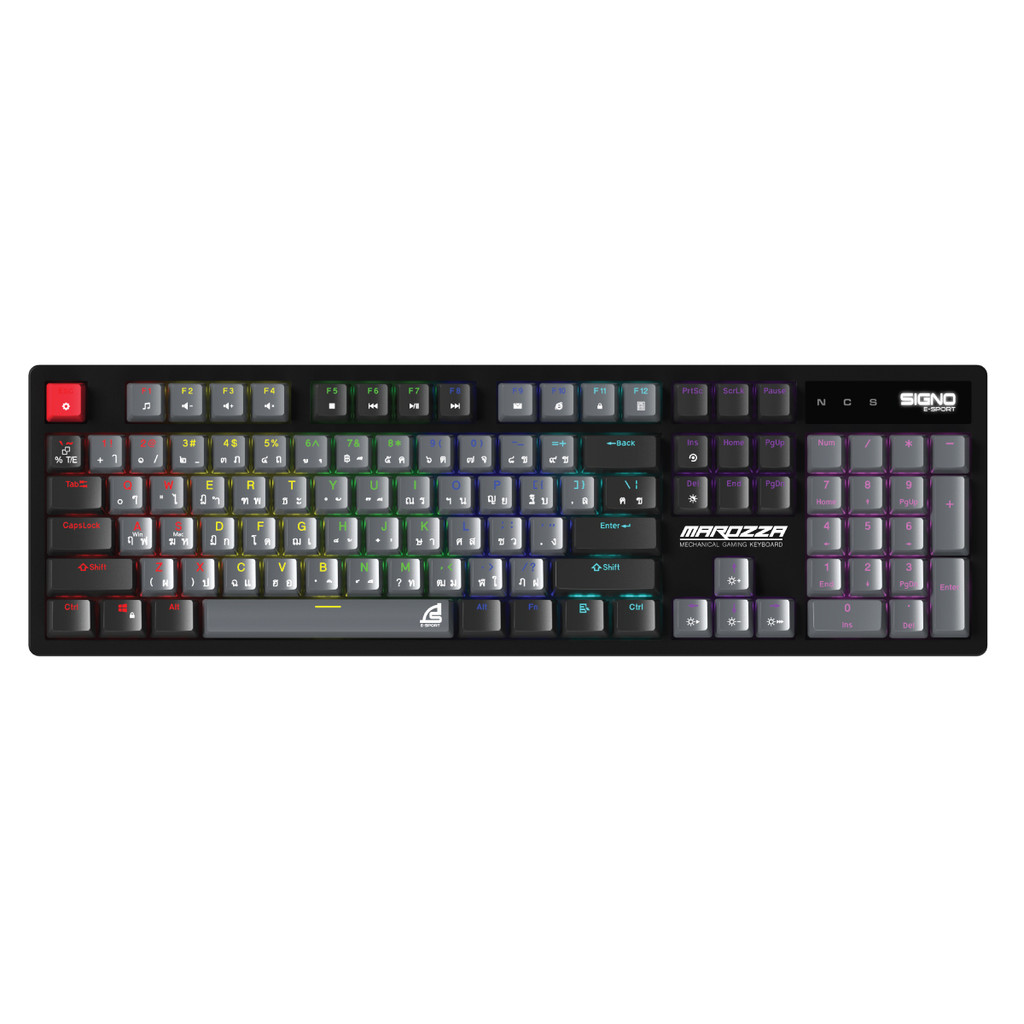 SIGNO E-Sport Mechanical Gaming Keyboard MAROZZA รุ่น KB-722 คีย์อร์ด เกมมิ่ง