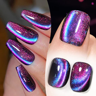 BORN PRETTY 9D Star Sky Cat Eyes Magnetic Nail Gel Polish Shine Glitter UV LED เคลือบเงาแต่งเล็บฐานสีดําต้องการ