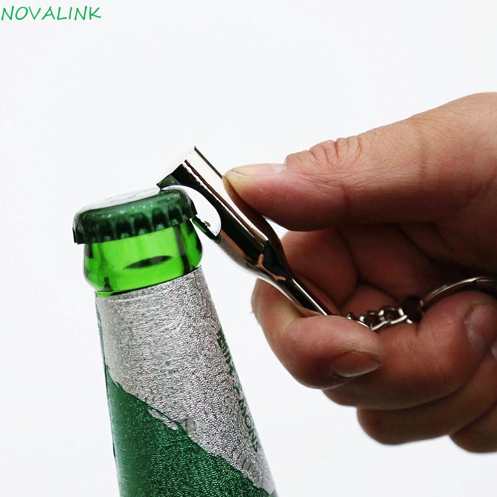Novalink เปิดแหวนกุญแจเบียร์โลหะผสมสังกะสีกลางแจ้ง