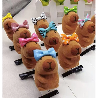 S0496 กิ๊บติดผม ดุ๊กดิ๊ก คาปิบาร่า สัตว์น่ารัก ขนาดเล็ก สไตล์เกาหลี Capybara