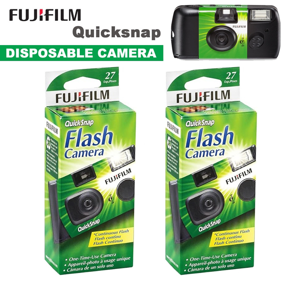 [วันหมดอายุ : 2026] กล้องฟิล์มใช้แล้วทิ้งฟูจิฟิล์ม Fujifilm QuickSnap Disposable Film Camera [ถ่ายได