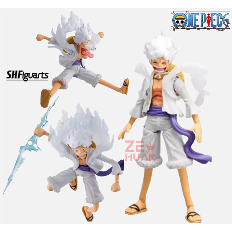 Shf ONE PIECE ลิง D. ลูฟี่ SHF เกียร์ 5 อะนิเมะรูปการกระทําของเล่นรุ่น