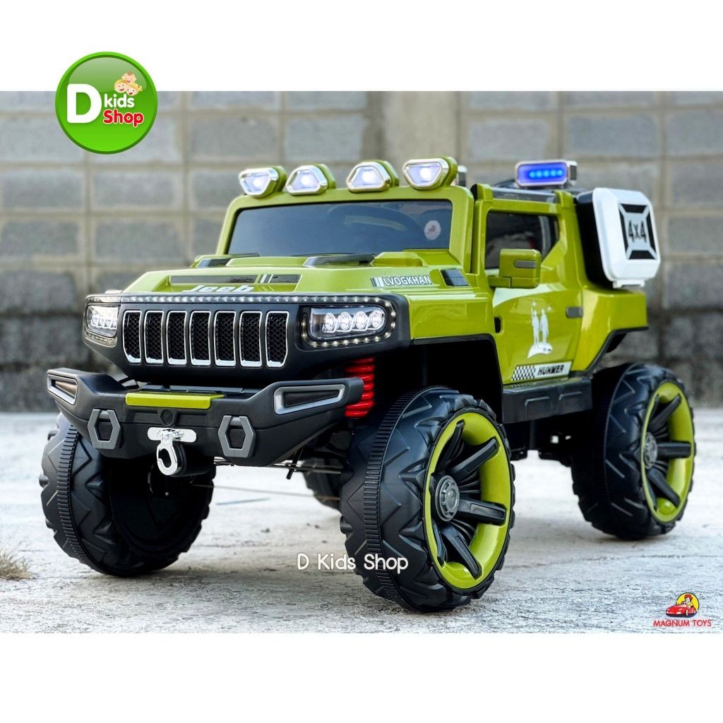9.9💥ใหญ่ม๊ากกก 2 ที่นั่ง💥รถแบตเตอรี่เด็ก รถเด็กนั่งทรง HUMMER Model ขับเคลื่อน 4 ล้อ 4x4  MN-2045