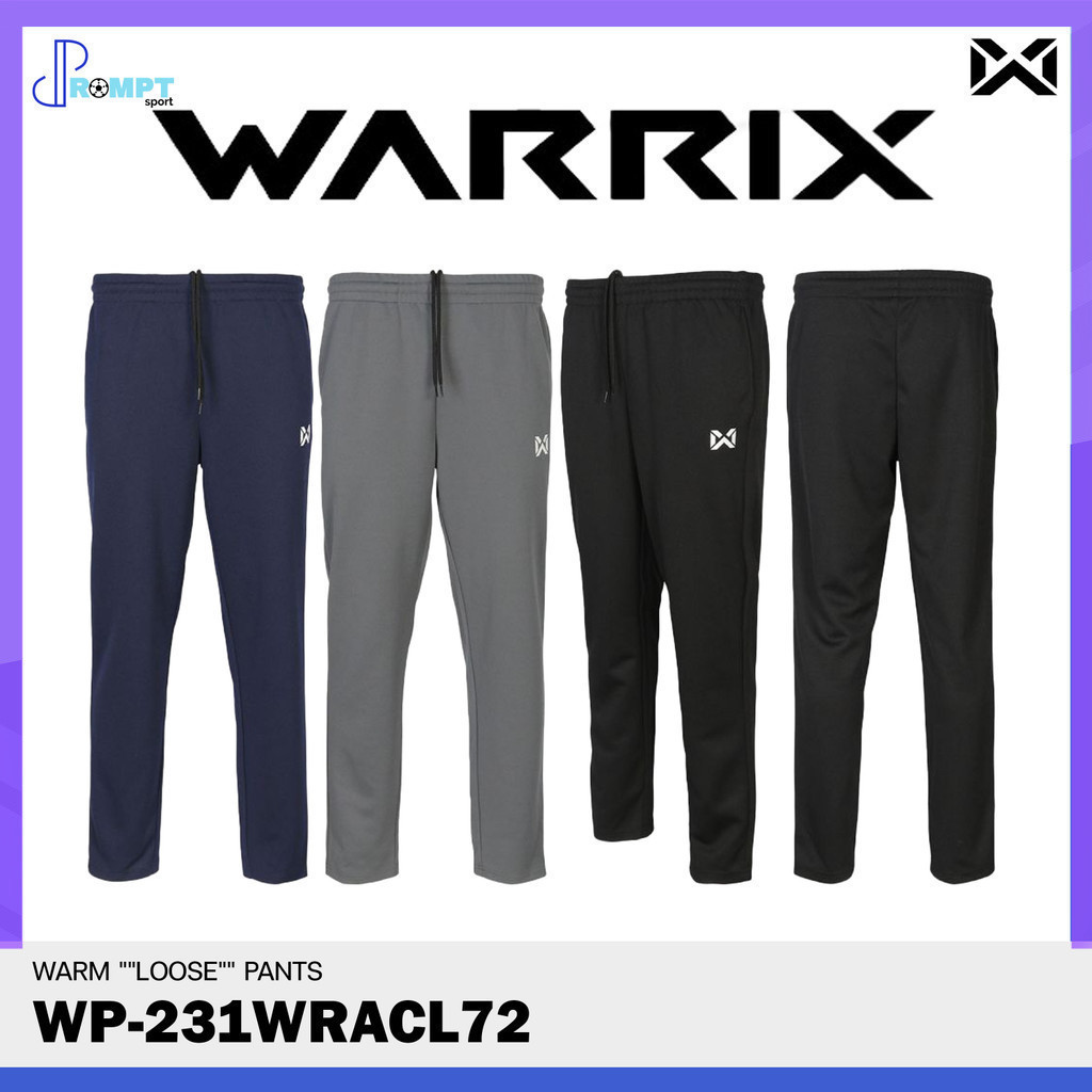 ถูกแทบทุน SPORT กางเกงวอร์มขายาววอริกซ์ขาปล่อย WARRIX รหัส WP-231WRACL72 WARM LOOSE PANTS แท้100%