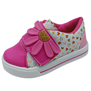 Tênis Infantil Feminino Margarida Pink Dia a Dia Antiderrapante