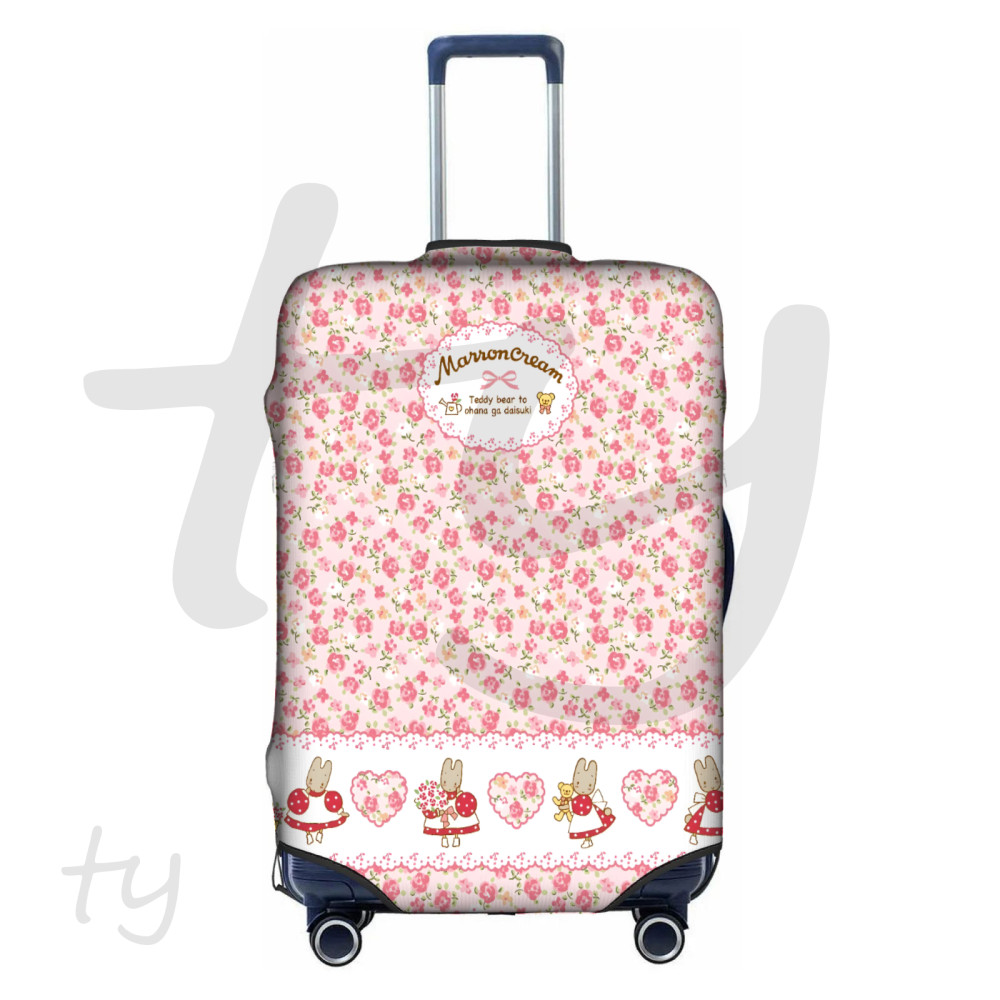 SANRIO In Stocksanrio Marron Cream กระเป๋าเดินทางป้องกันยืดหยุ่นป้องกันล้างทําความสะอาดได้กระเป๋าเดินทางเหมาะสําหรับ 18-32 นิ้ว(4 ขนาด)