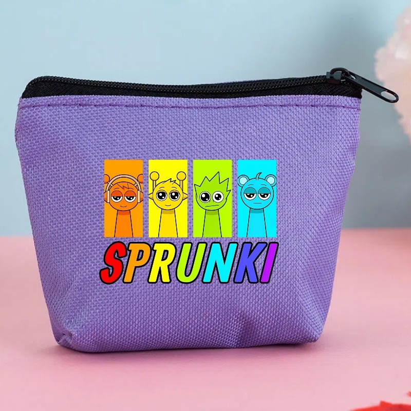 ใหม่ SPRUNKI การ์ตูนกระเป๋าสตางค์หูฟังเงินกระเป๋าเก็บบัตรซิปเหรียญเปลี่ยนกระเป๋าสตางค์น่ารักของขวัญวันเกิด