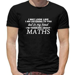 ขายดี เสื้อยืด พิมพ์ลาย My Head Im Maths คณิตศาสตร์ สําหรับผู้ชาย Nerd AHlinj34PMlbpk71