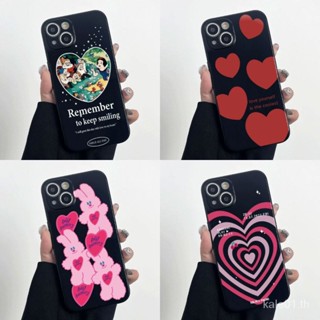 เคสป้องกันโทรศัพท์มือถือ แบบนิ่ม ลายหัวใจ มันวาว สําหรับ iPhone 14 12mini 6 7 8plus x xr xsmax 11 13PROMAX