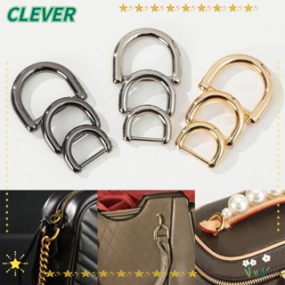 Clever หัวเข็มขัดโลหะ รูปตัว D ถอดได้ อุปกรณ์เสริม สําหรับสายคล้องกระเป๋าหนัง