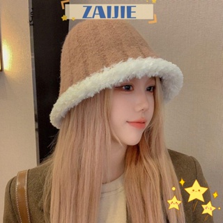 Zaijie24 หมวกบักเก็ต กันลม ให้ความอบอุ่น เข้ากับทุกการแต่งกาย สไตล์ชาวประมง แฟชั่นฤดูใบไม้ร่วง และฤดูหนาว สําหรับผู้หญิง