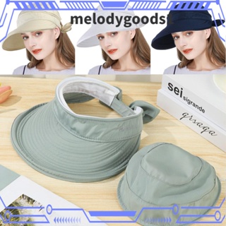 Melodygoods1 หมวกกันแดด ผู้หญิง สุภาพสตรี ป้องกันรังสียูวี หมวกกลางแจ้ง