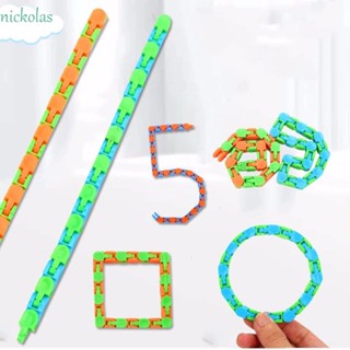 Nickolas Click Fidget Toys ของเล่นคลาสสิก 24bit Wacky Click ของเล่น Wacky Tracks ออทิสติก คลายเครียด ปริศนา ที่มีสีสัน