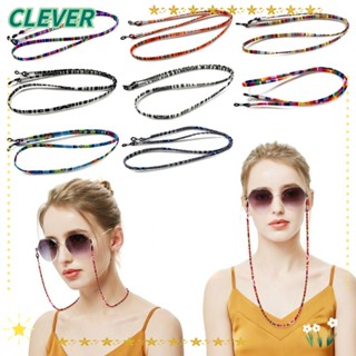 Clever สายโซ่คล้องแว่นตา กันลื่น แบบพกพา 3 ชิ้น