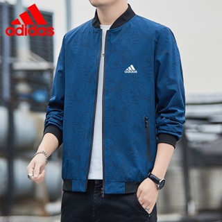 ADIDAS เสื้อแจ็กเก็ตลําลอง คอปกตั้ง ระบายอากาศได้ดี แฟชั่นฤดูใบไม้ผลิ และฤดูใบไม้ร่วง สําหรับผู้ชาย 2023 [M-5XL]