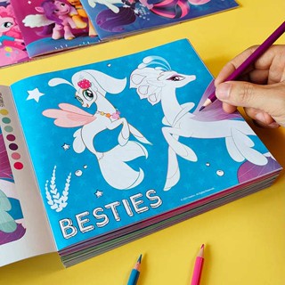 สมุดระบายสีเด็ก สมุดระบายสี My Little Pony Coloring Book หนังสือภาพเด็ก 3456 ปีเด็กหญิง Doodle Coloring Picture Book Picture Book Set