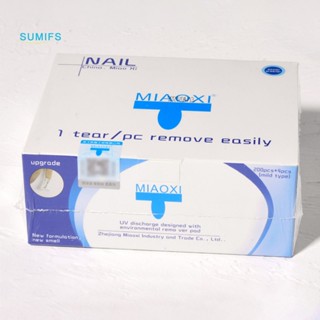 Sumifs ฟอยล์ห่อยาทาเล็บ ถอดสีเล็บเจล อย่างง่ายดาย พร้อมฝาปิด 200 ชิ้น สําหรับทําเล็บที่บ้าน
